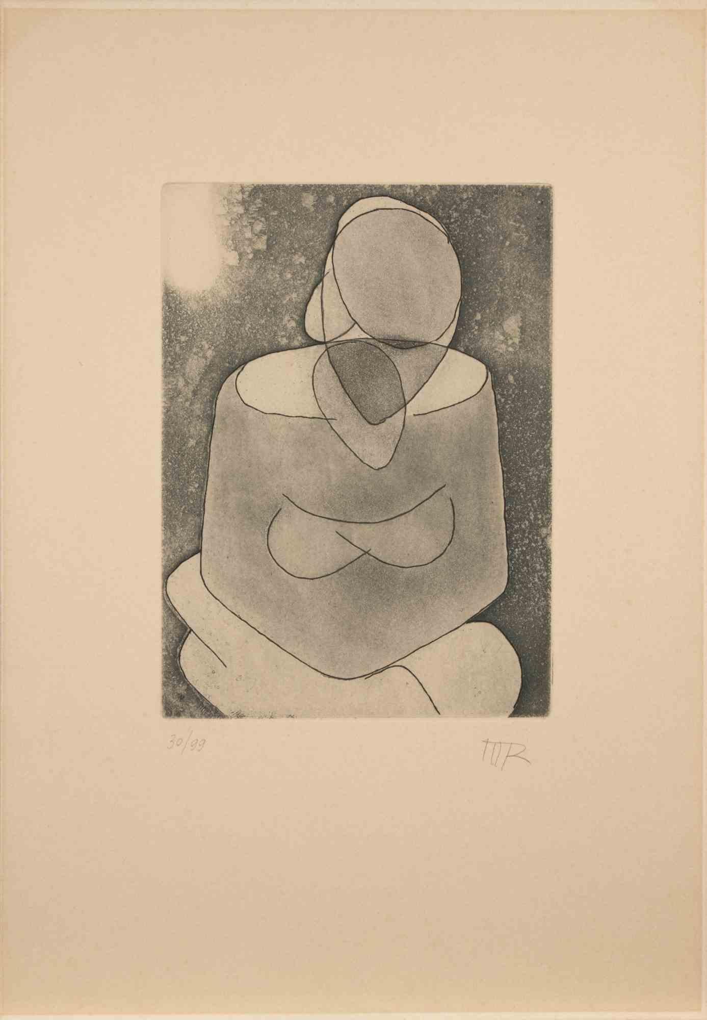 Woman is a contemporary artwork realized by Man Ray in 1968.

Black and white aquatint.

Initials of the artist on the lower margin.

Numbered in the lower left. Edition of 30/99.

Ref. Marconi. Vol. I n. 49
