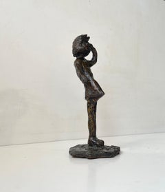 'Man with Boner' - Scandinavian Brutalist Art Sculpture in Bronze