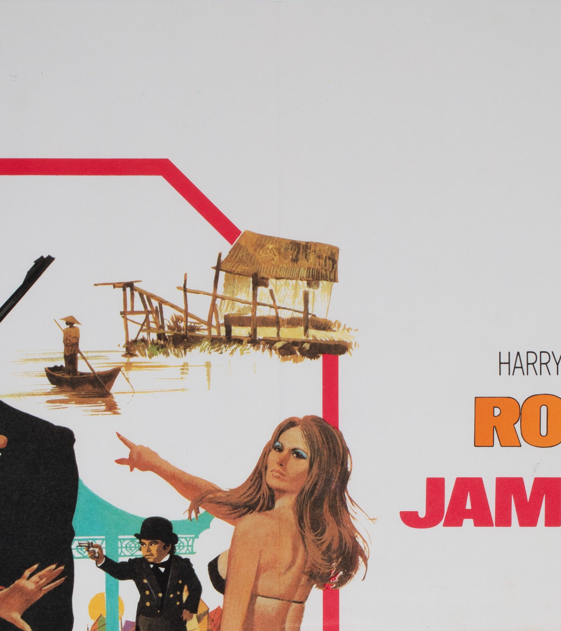 Man with the Golden Gun 1974, James Bond, UK Film Poster, Robert McGinnis In Good Condition For Sale In Bath, Somerset