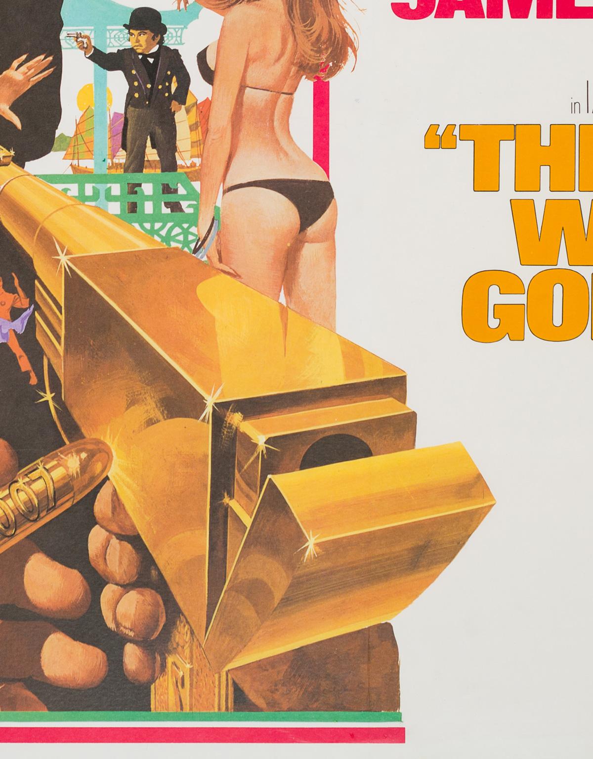20th Century Man with the Golden Gun, James Bond, UK Film Poster, Robert McGinnis, 1974