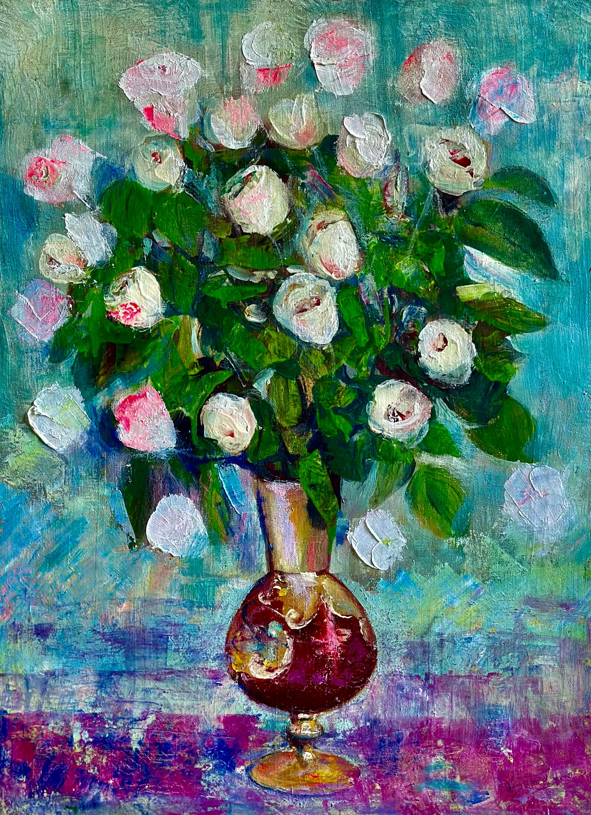 Arte georgiano contemporáneo de Manana Eloshvili - Flores