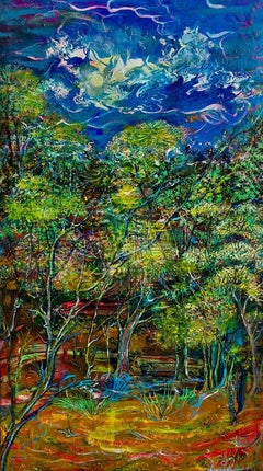 Arte contemporanea georgiana di Manana Eloshvili - Paesaggio forestale
