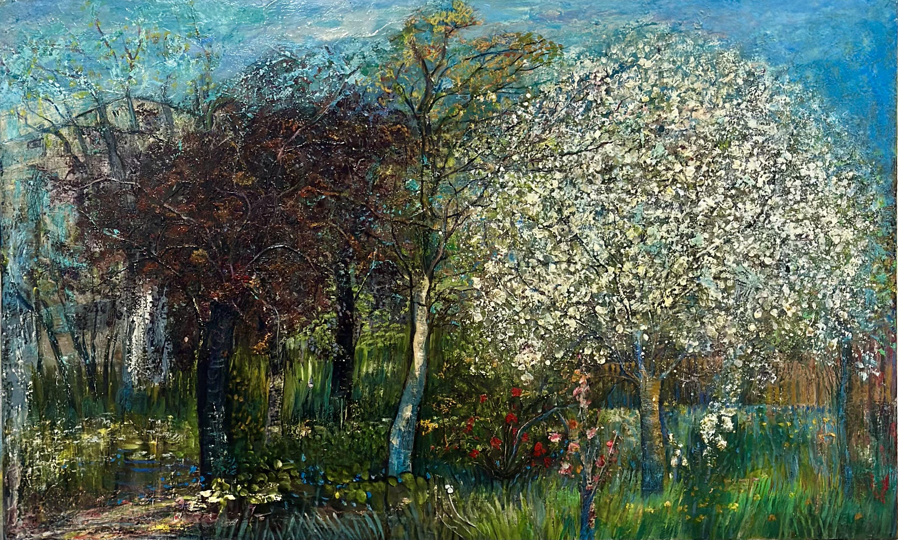 Zeitgenössische georgische Kunst von Manana Eloshvili - Obstgarten