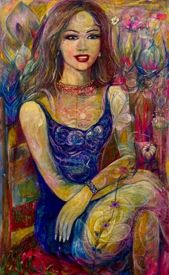 Arte contemporanea georgiana di Manana Eloshvili - Ritratto di donna