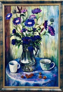 Arte georgiano contemporáneo de Manana Eloshvili - Naturaleza muerta de flores 2