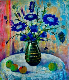 Arte georgiano contemporáneo de Manana Eloshvili - Naturaleza muerta de flores silvestres