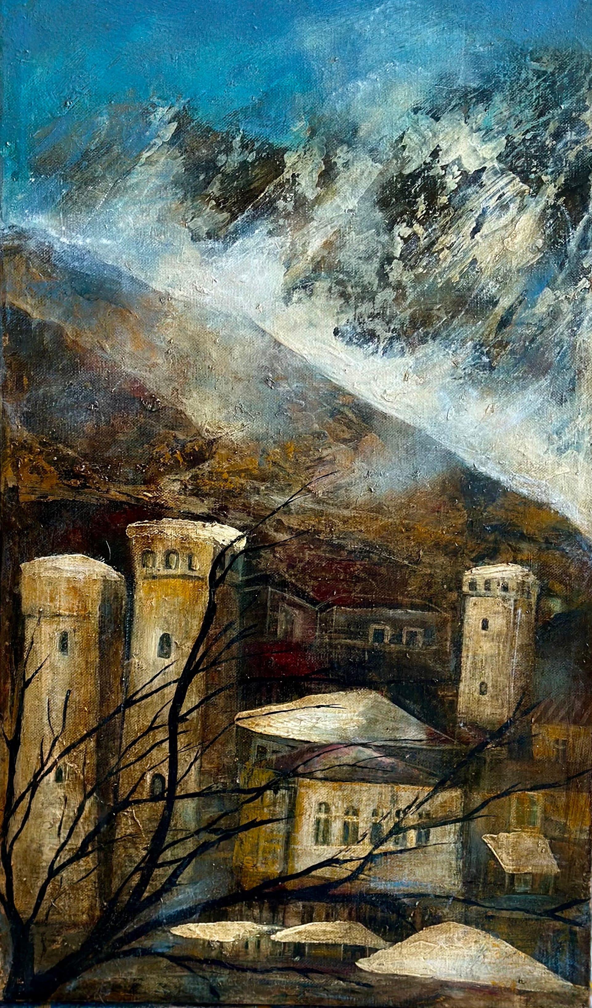 Medium Figurative Gemälde
