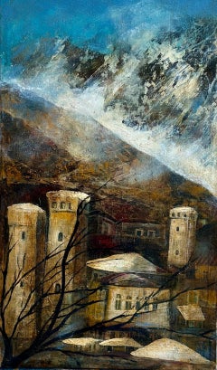 Arte contemporáneo georgiano de Manana Eloshvili - El paisaje de Svaneti