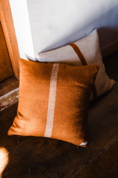 Handwoven MANASLU Silk Blend Cushion with Cashmere & Silk, Nepal