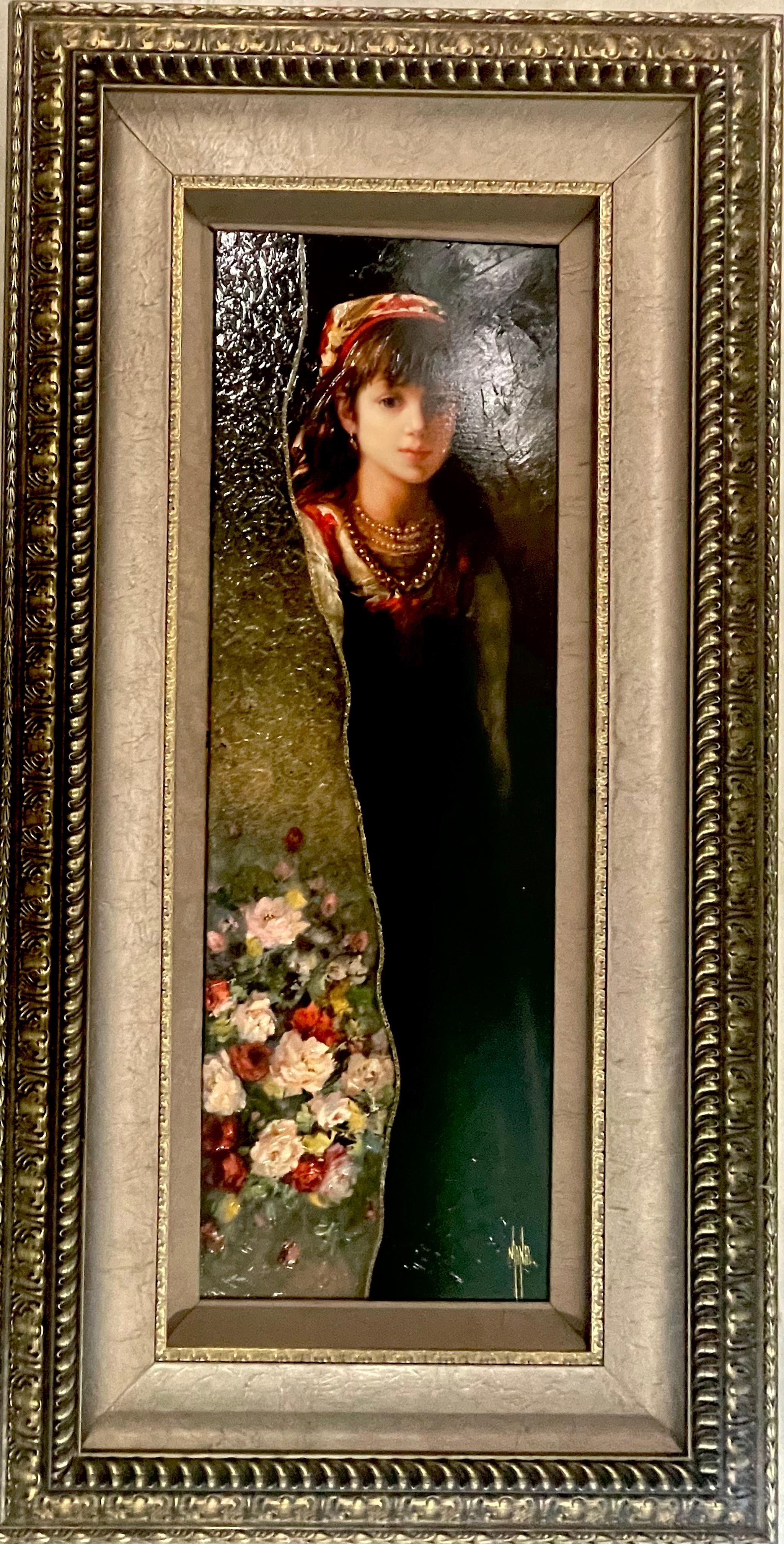 Fille avec des fleurs en vente 3