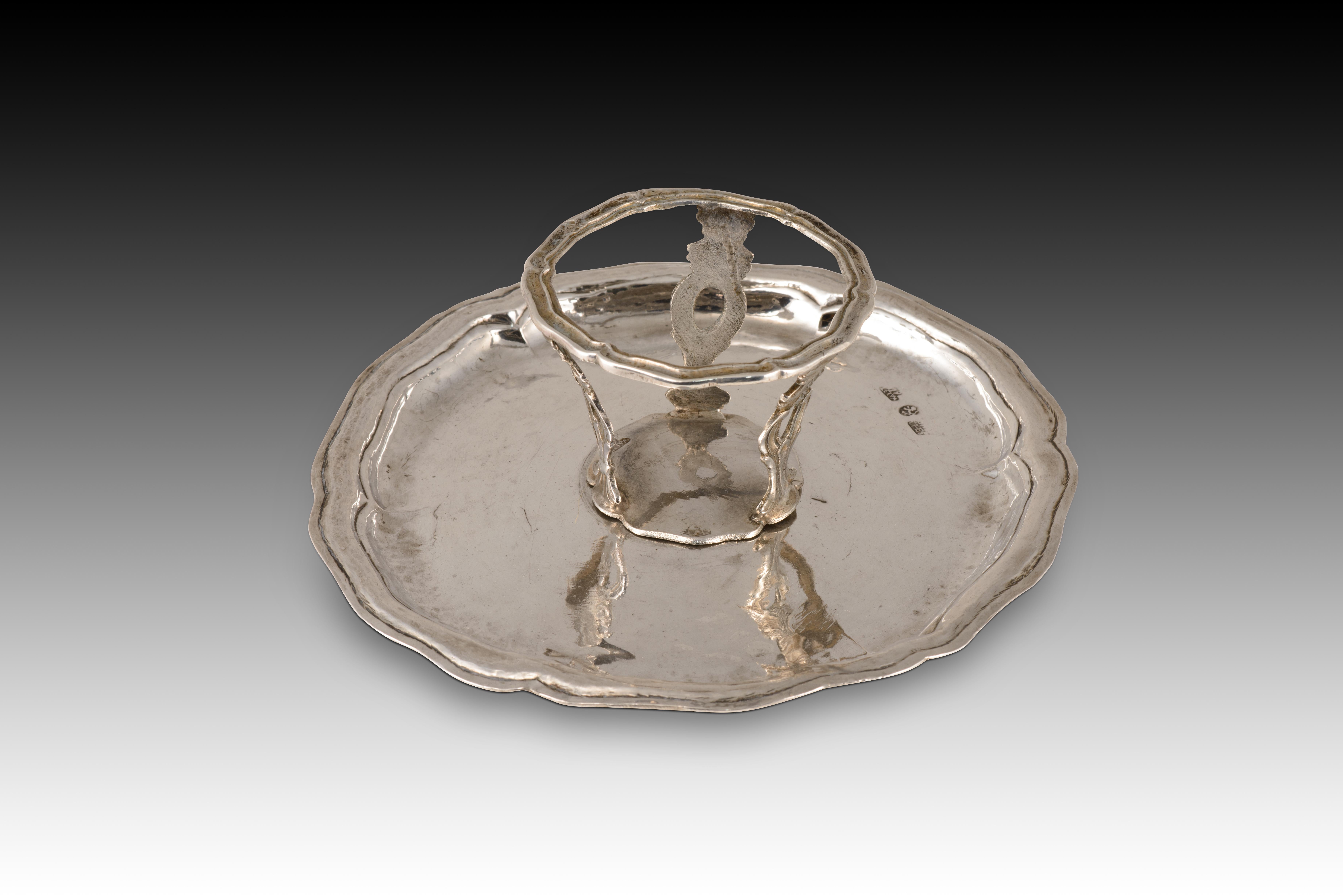 Rococo Mancerina. Silver in its color. SANCHEZ SOTO, Cristóbal. Córdoba, Spain, 1779.