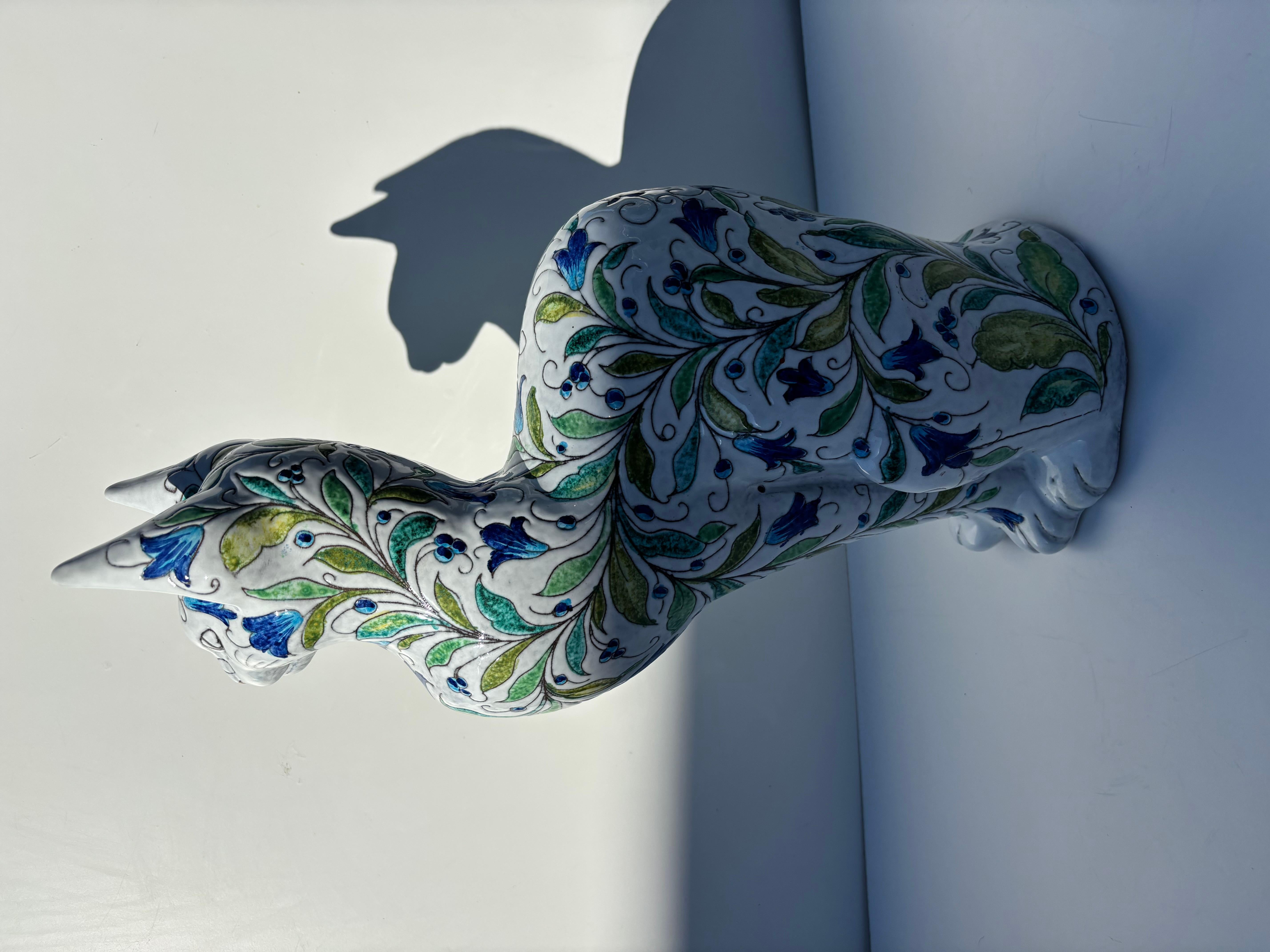 Fatto a mano Mancioli Raymor Florenz Ceramic Majolika Bagni Bugi Baggi in vendita