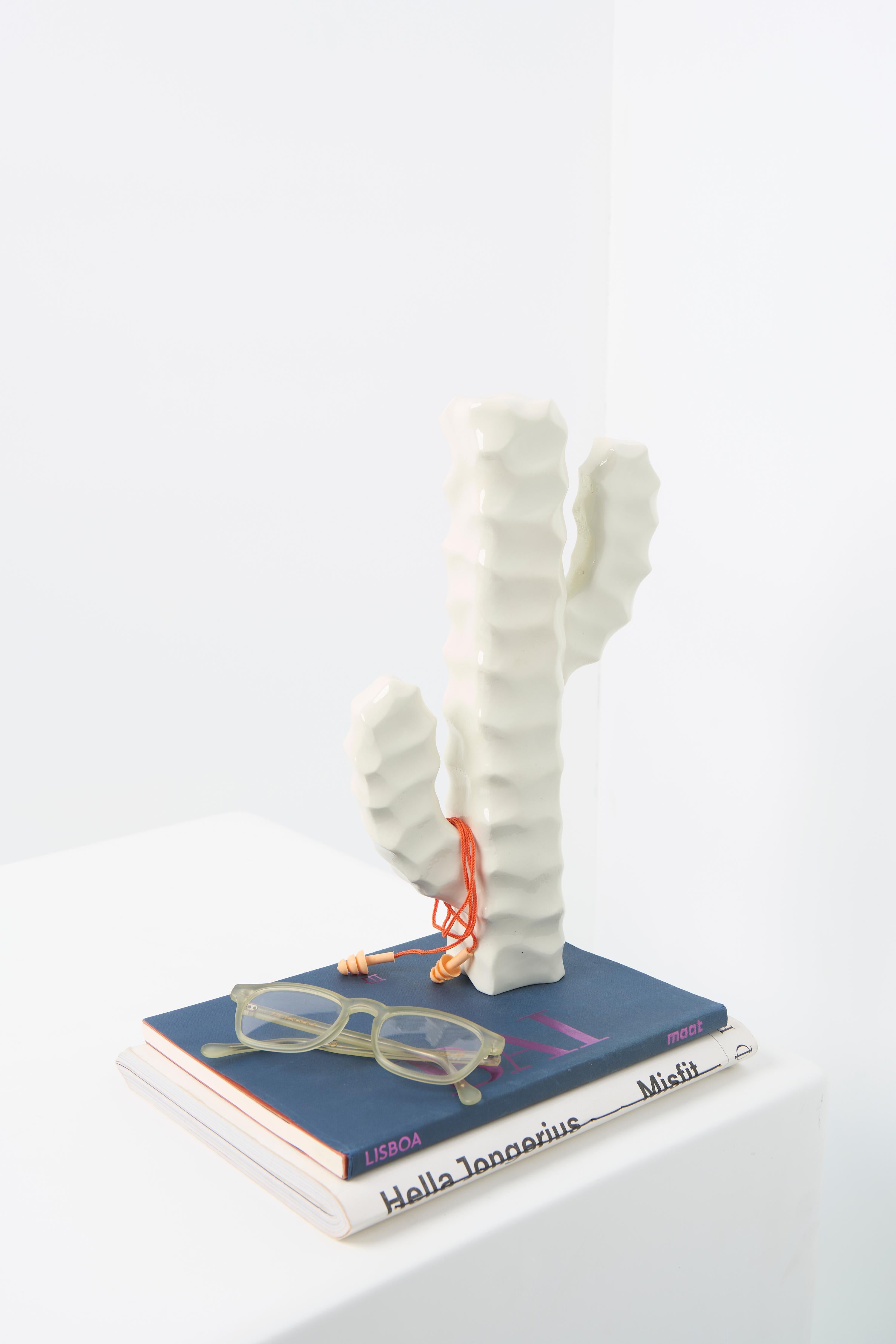 Série Mandacaru, sculpture de table Cactus en bois en vente 6