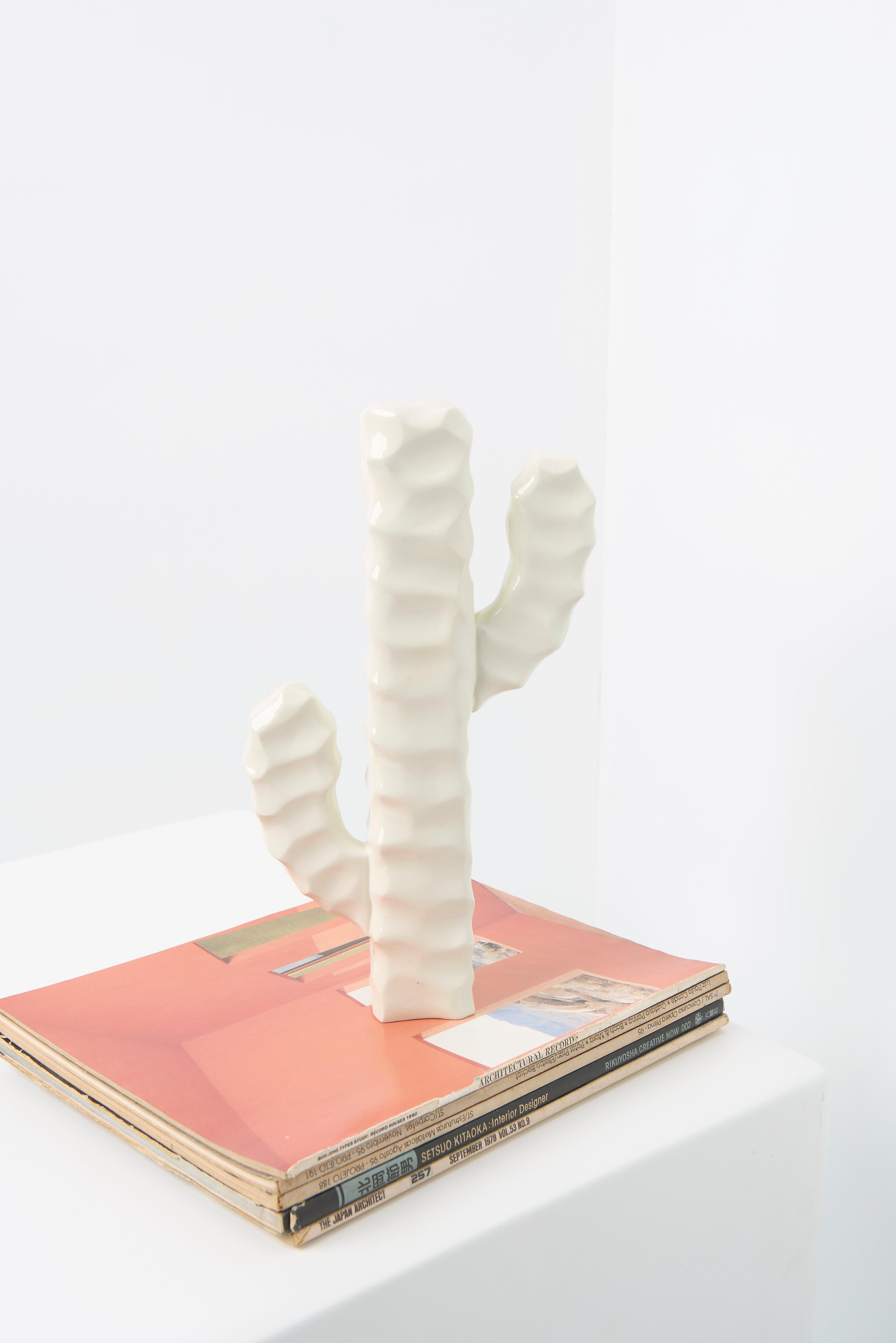 Mandacaru Series, Wooden Cactus Table Sculpture For Sale 1