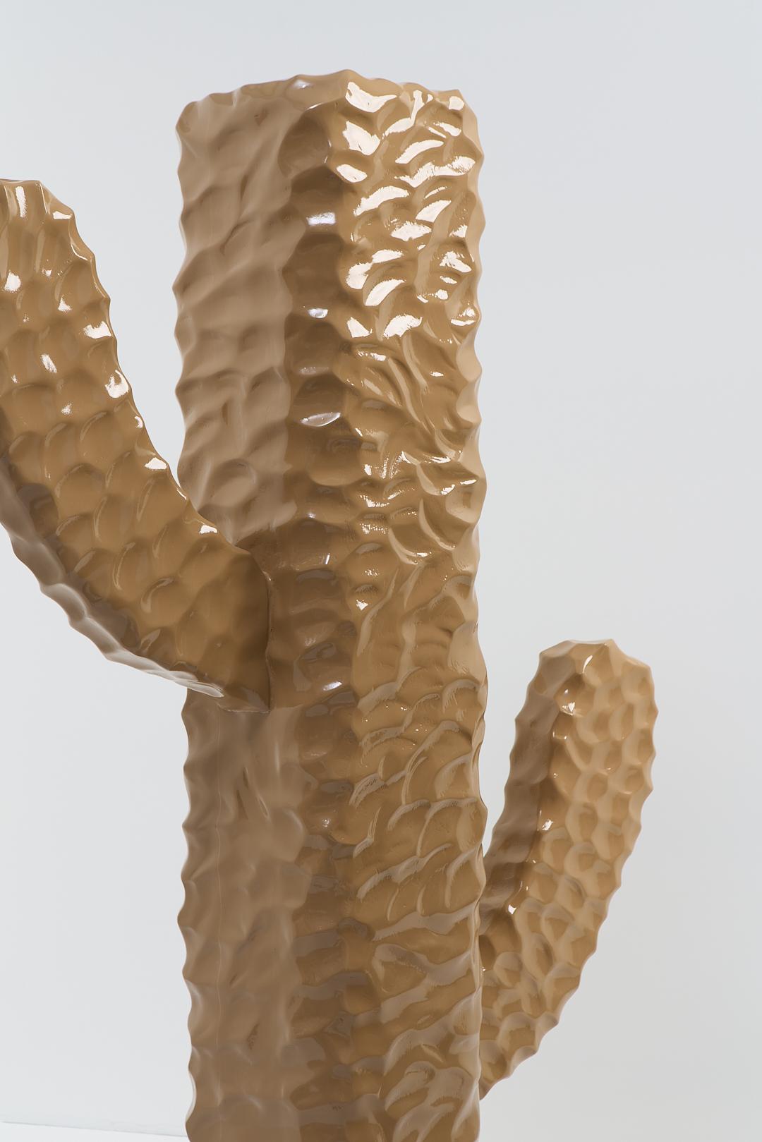 Mandacaru Series, Wooden Cactus Tall Floor Sculpture For Sale 2