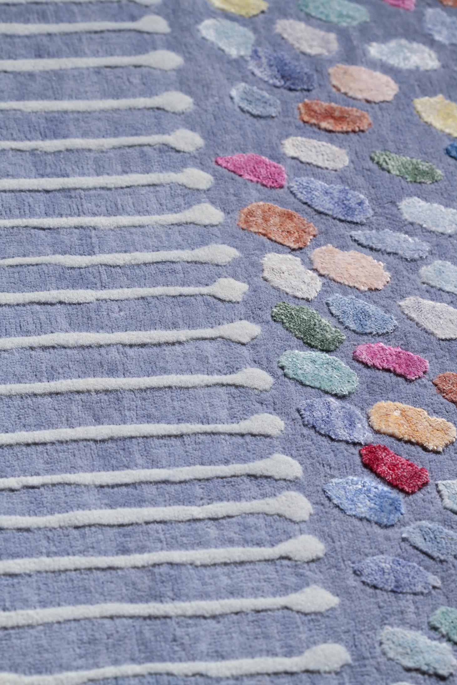 Korean 'Mandala' Carpet in Bamboo Silk by Hun-Chung Lee