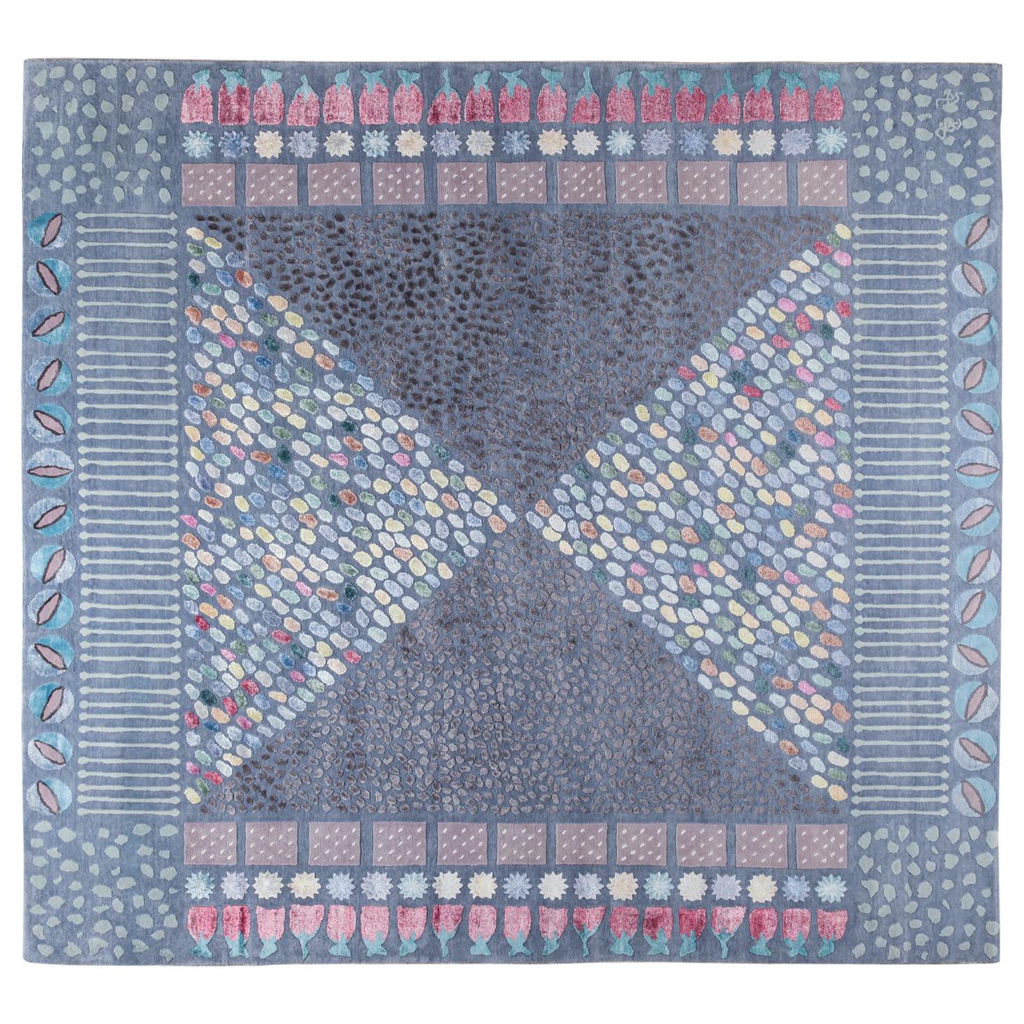 'Mandala' Carpet in Bamboo Silk by Hun-Chung Lee