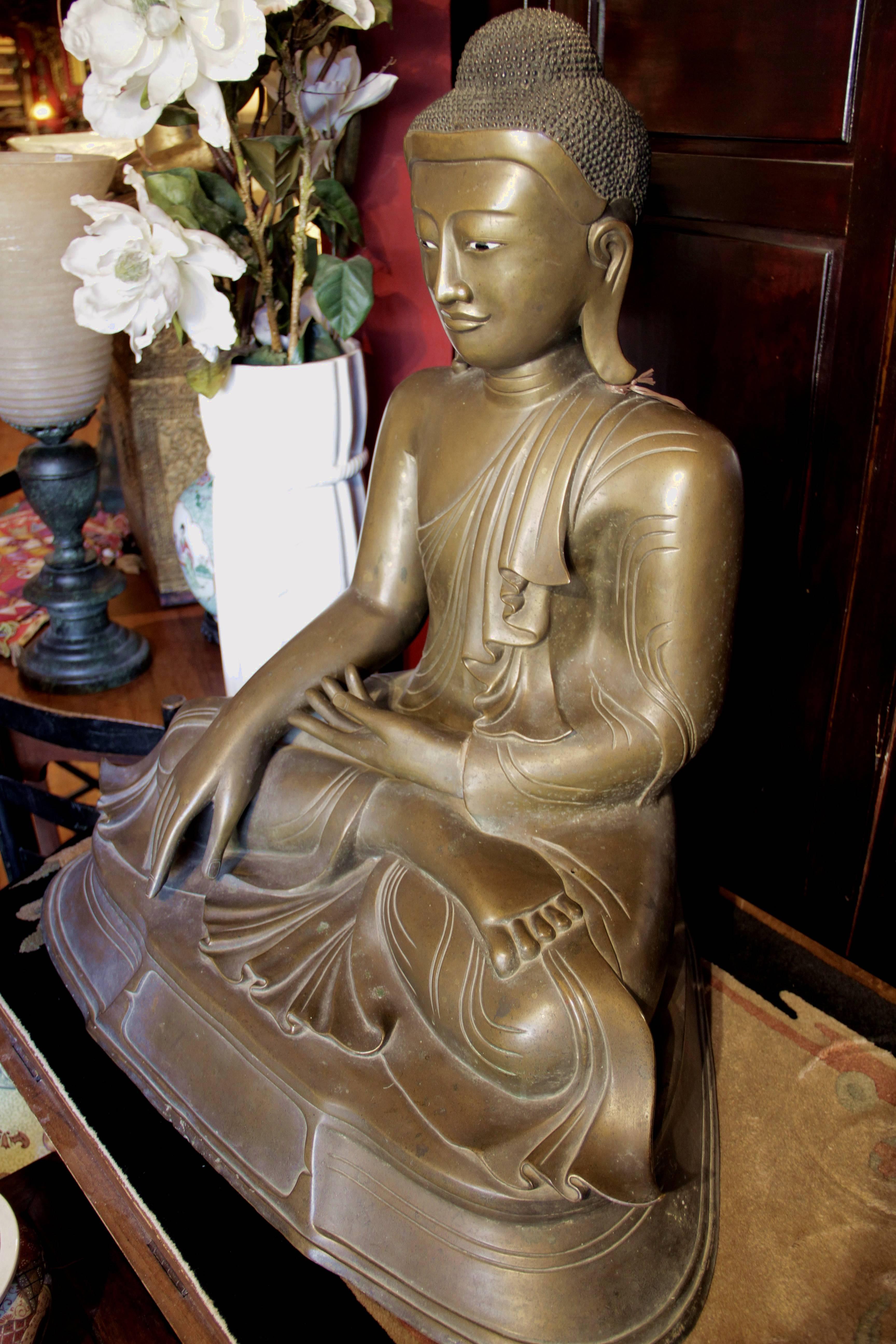 burmese bronze buddha
