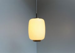 Mandalay Pendant in Yellow Opal Glass from Nordisk Solar, Danish Vintage 1950s