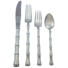 Mandarin by Towle Sterling Silver Flatware Set for 8 Service 33 Pieces Bamboo