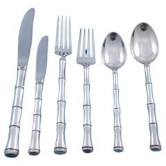 Mandarin by Towle Sterling Silver Flatware Set for 8 Service 49 pcs Bamboo