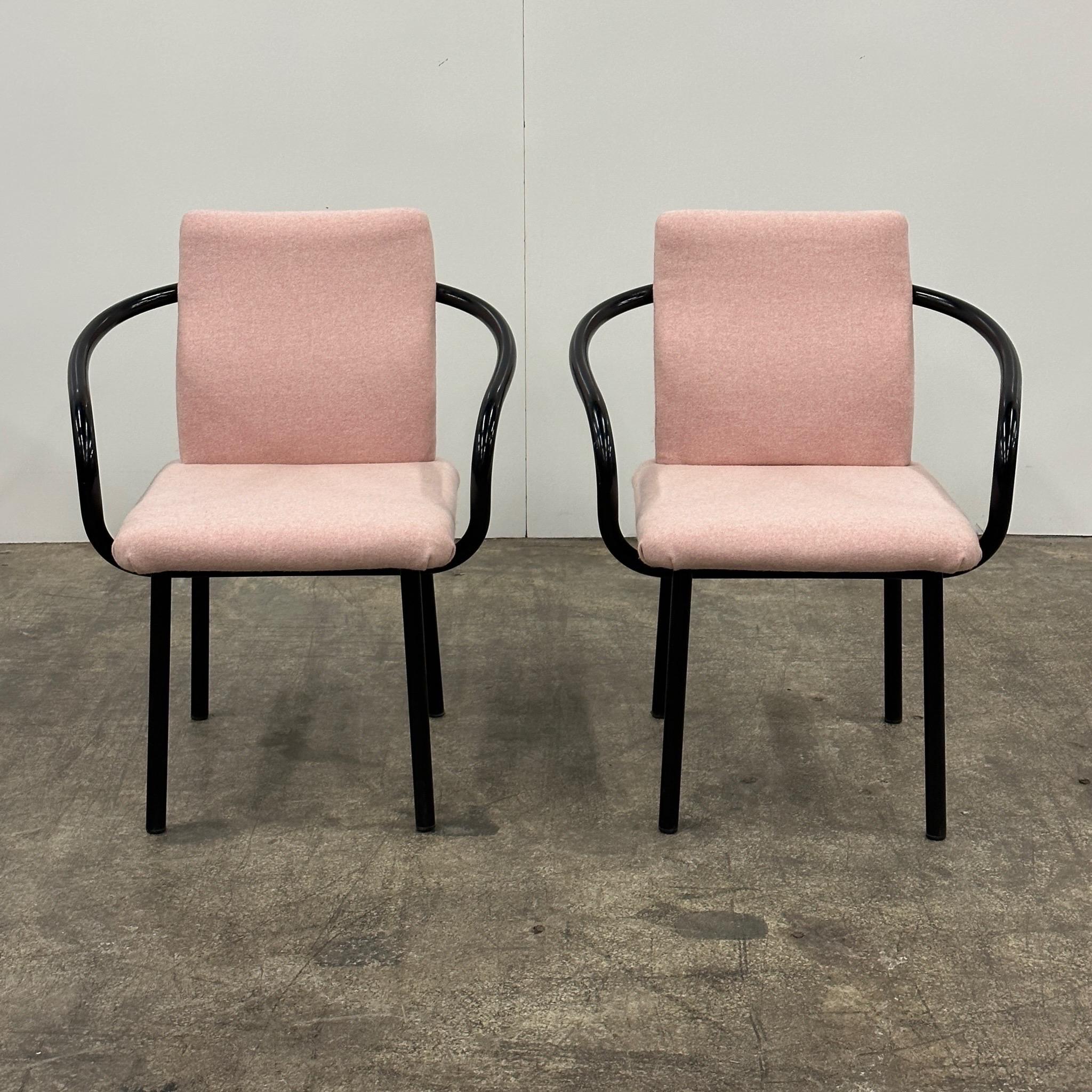 Fabric Mandarin Chairs by Ettore Sottsass for Knoll For Sale