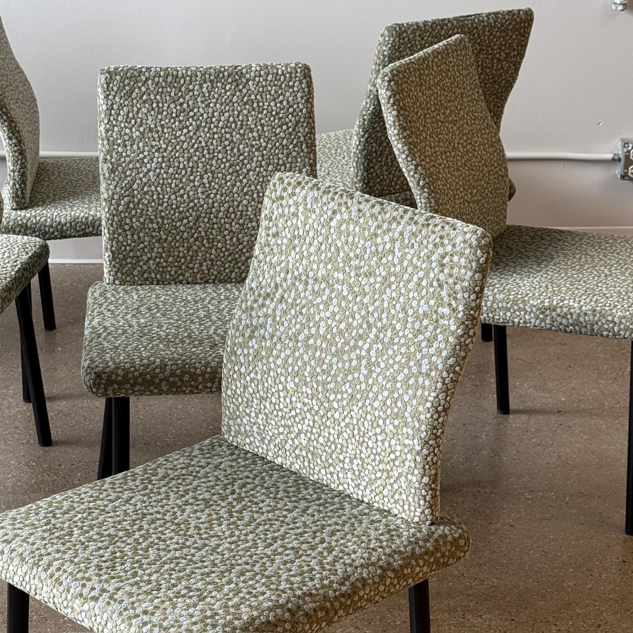 Mid-Century moderno Sedie Mandarin di Ettore Sottsass per Knoll in Pollack Prosecco in vendita