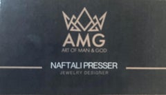 Mandarin garnet and Diamond Pendant Necklace