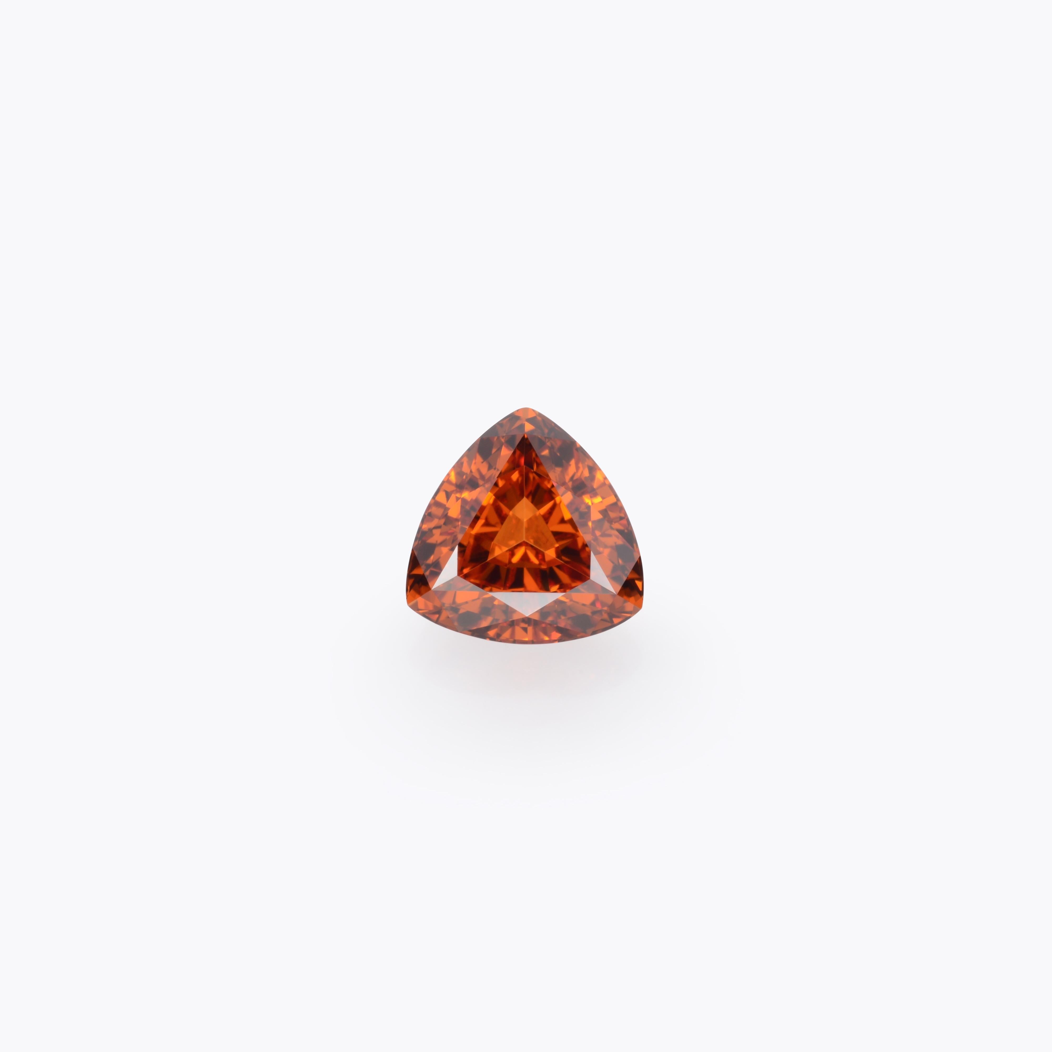 2.59 carat Mandarin Garnet Trillion gem, offered loose to a gem lover.
Mandarin Garnet dimensions: 8.00mm x 8.00mm x 5.00mm.
Returns are accepted and paid by us within 7 days of delivery.
We offer supreme custom jewelry work upon request. Please