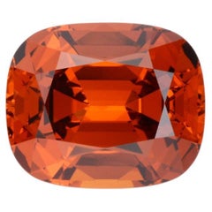Mandarin Garnet Ring Gem 8.70 Carat Cushion Loose Gemstone