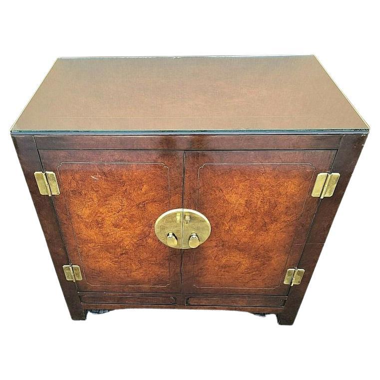 Mandarin Lacquered Asian Chinoiserie Buffet Server Dry Bar by White Furniture Co