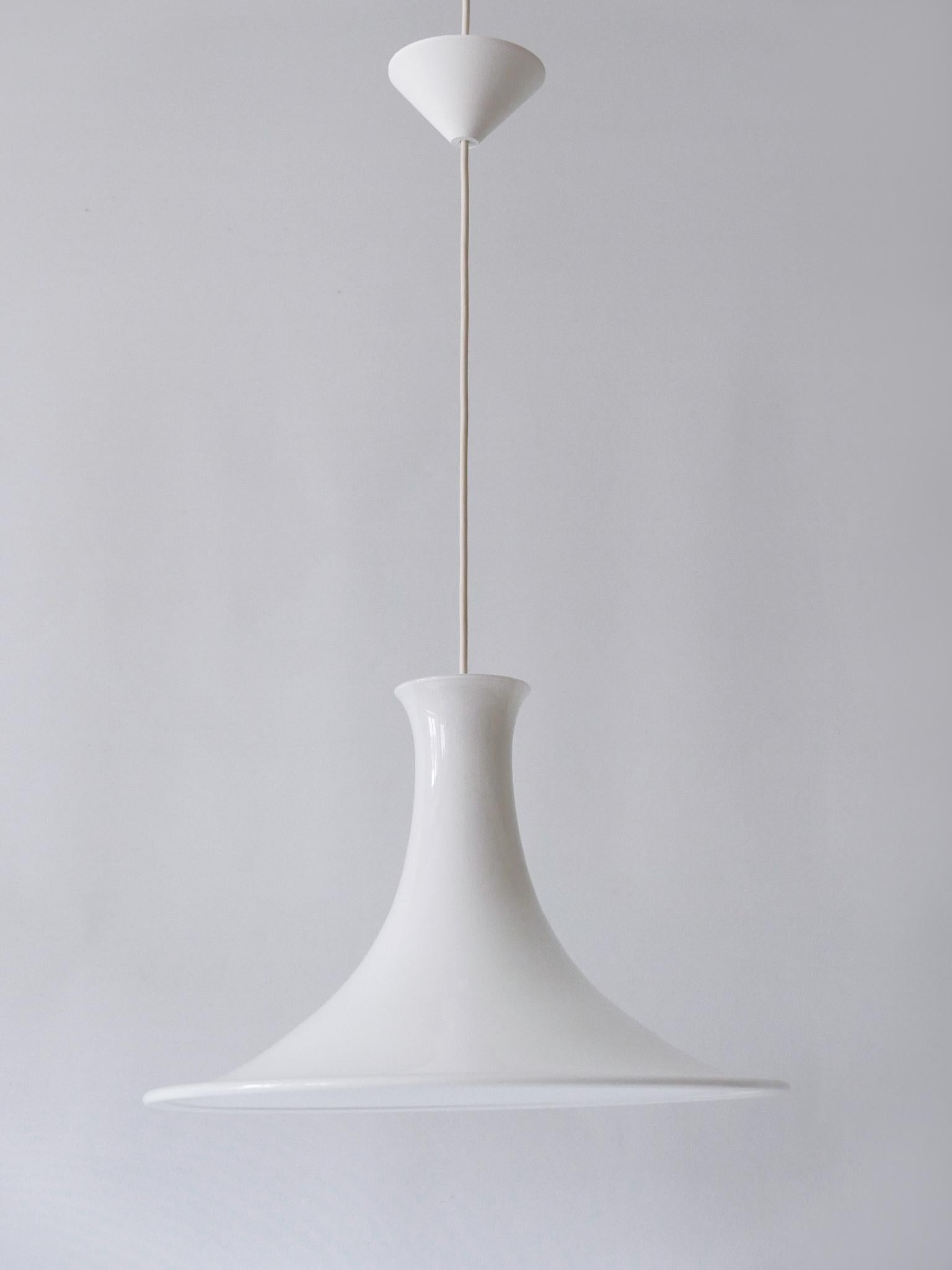 Late 20th Century Mandarin Pendant Lamp by Michael Bang Für Holmegaard/Royal Copenhagen 1980s For Sale