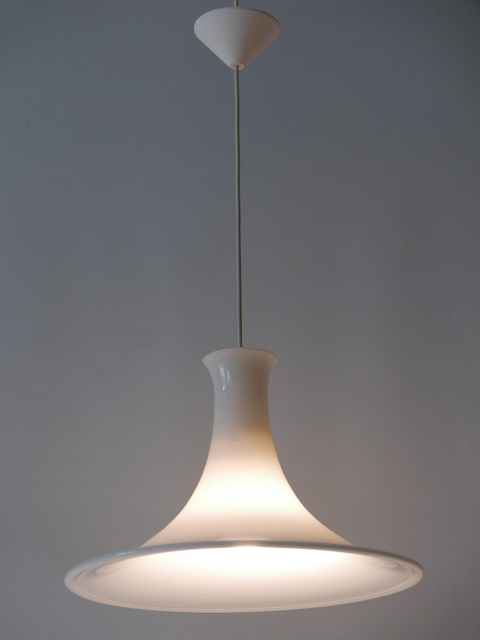 Lampe à suspension Mandarin par Michael Bang Für Holmegaard/Royal Copenhagen années 1980 en vente 2
