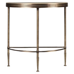 Mandel Half Moon Side Table by Madheke