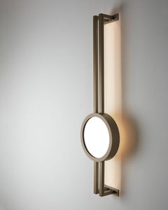 Luxury Handcrafted Brushed Bronze Wall Mounted Lamp/ Light Mandolin, Carla Baz