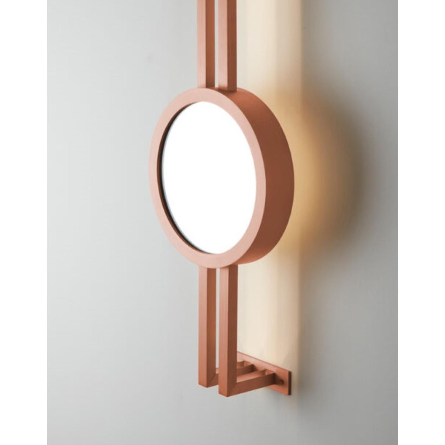 Mandolin Brushed Copper Wall Mounted Lamp by Carla Baz In New Condition For Sale In Geneve, CH