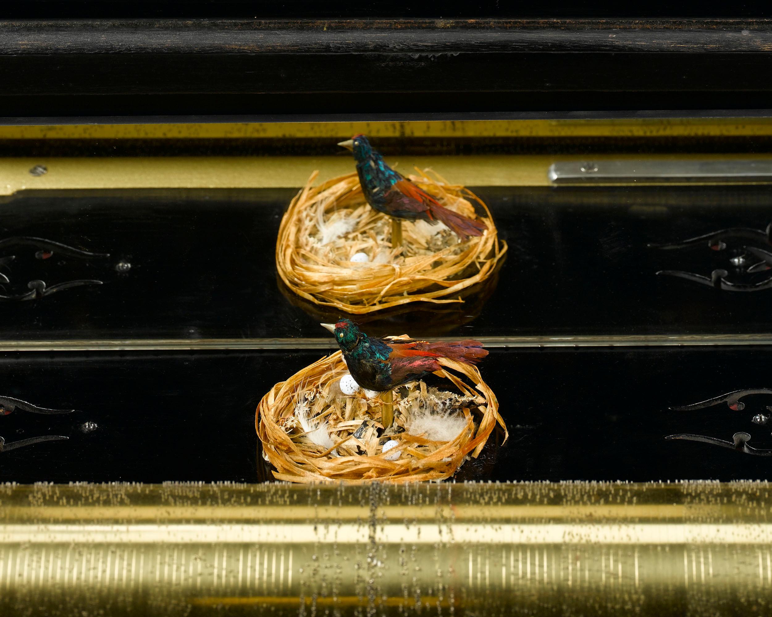 Autre Boîte à musique Automaton Mandoline Oiseau chanteur en vente