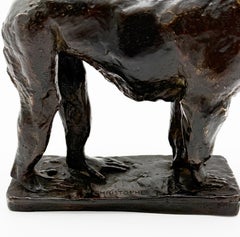 Bronzeskulptur "Mandrille" von Pierre Christophe, Frankreich, 1920er Jahre