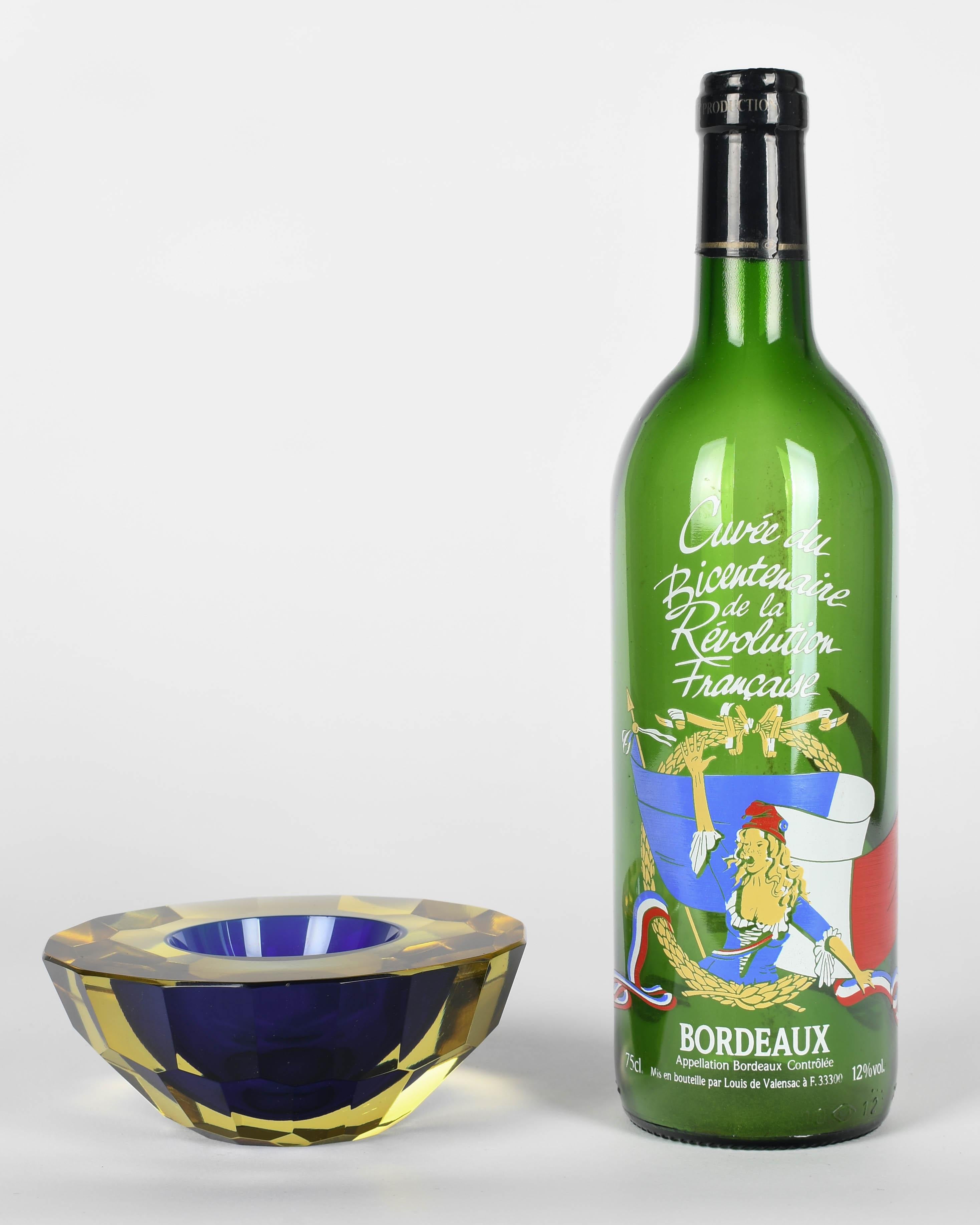 Mandruzzato Vaso Votivo Sommerso Facetado de Murano Glass en venta 1
