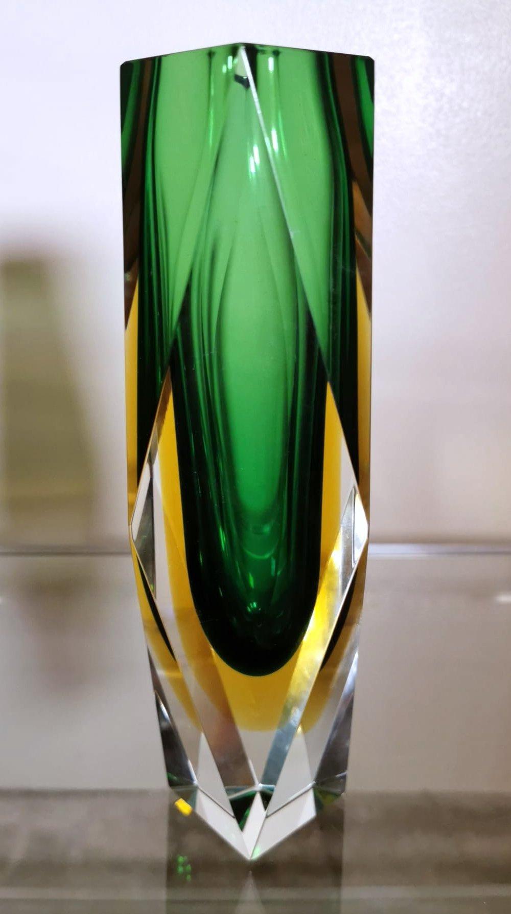Mid-Century Modern Mandruzzato Murano Glass Vase 