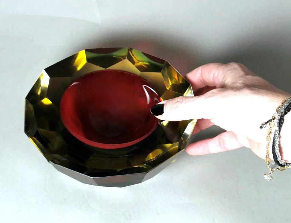 Mandruzzato Style Murano Ashtray 