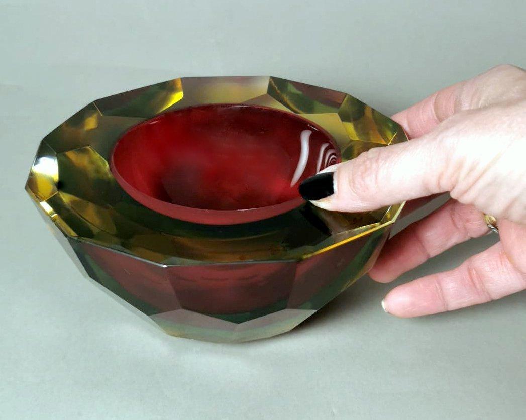 Mandruzzato Style Murano Ashtray 