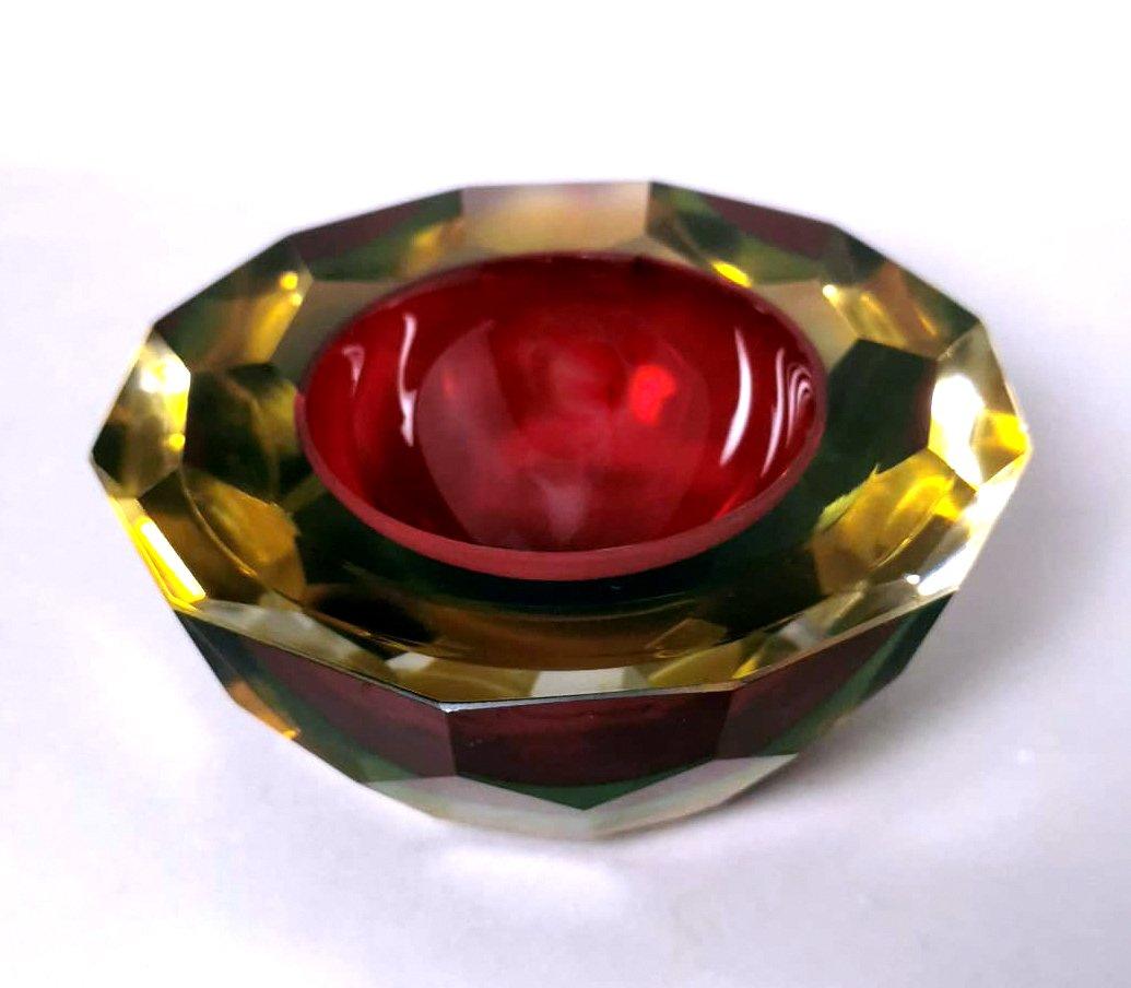 Hand-Crafted Mandruzzato Style Murano Ashtray 