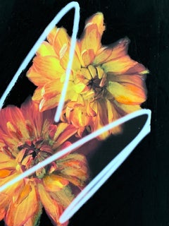 Still Life with Flowers 5, Collage on paper with oil pastels, 42 x 59.4 cm, 2021