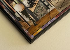 Mid-Century Modern Collage, Original Painting