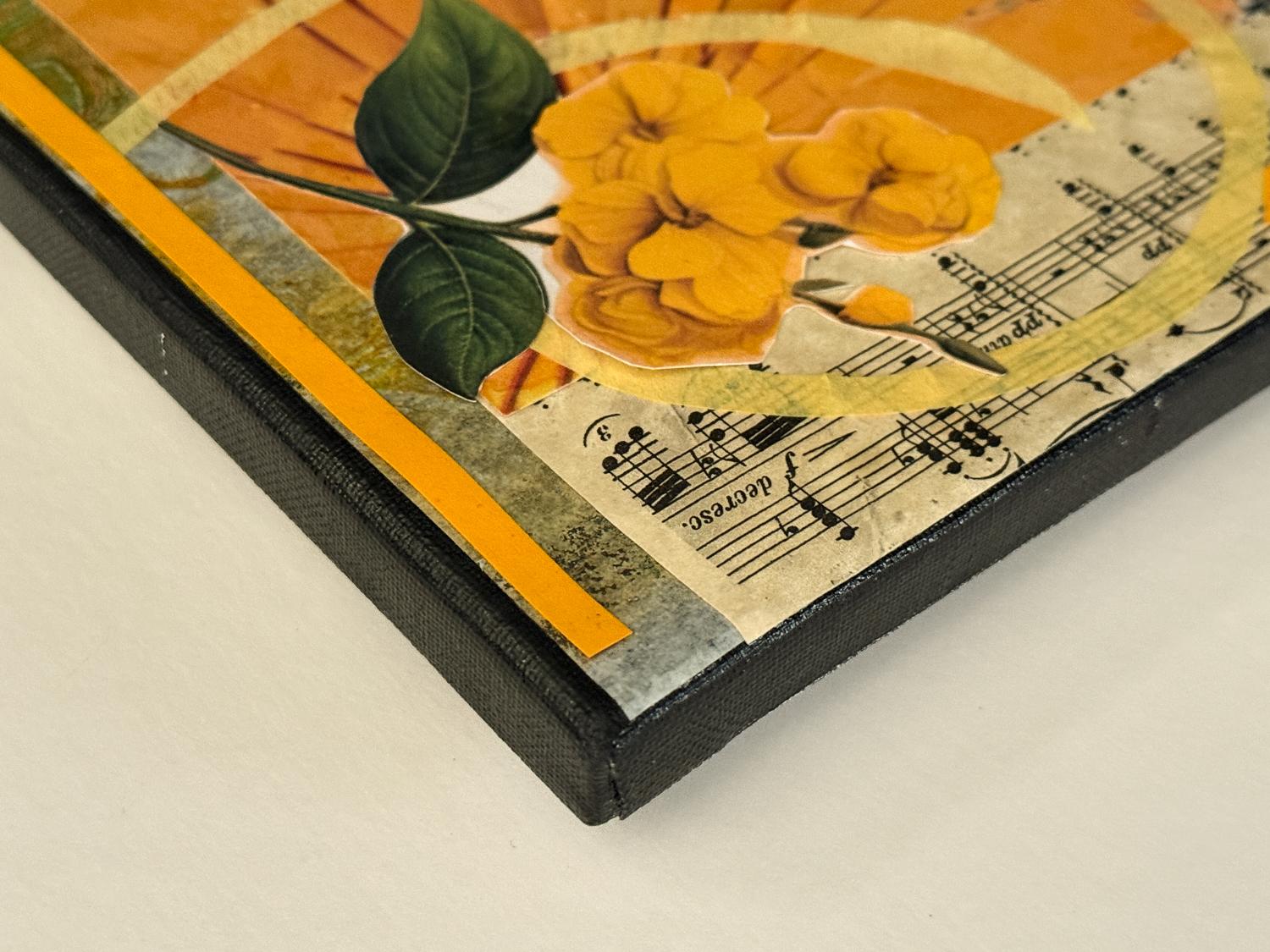 Peinture originale jaune - Contemporain Mixed Media Art par Mandy Main