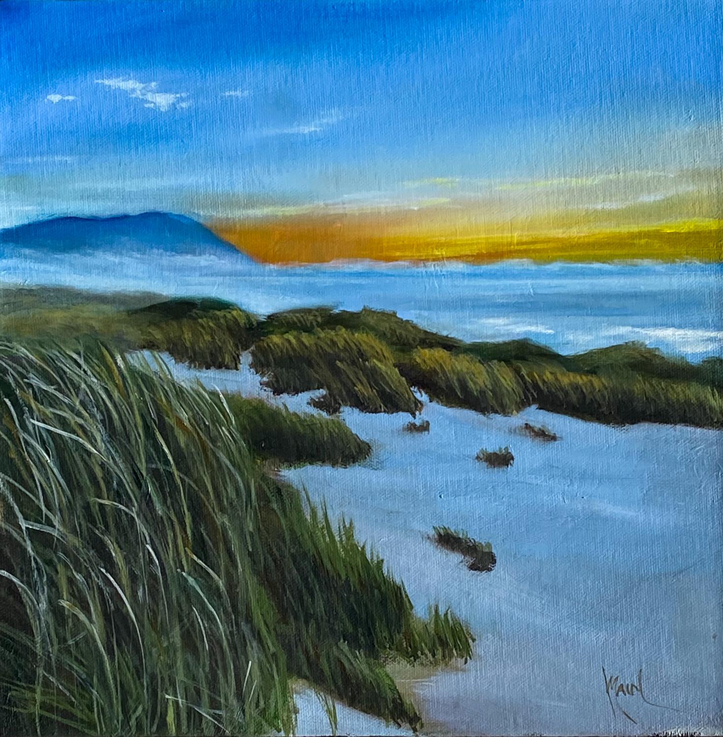 Mandy Main Landscape Painting – Dune Grass VI, Ölgemälde
