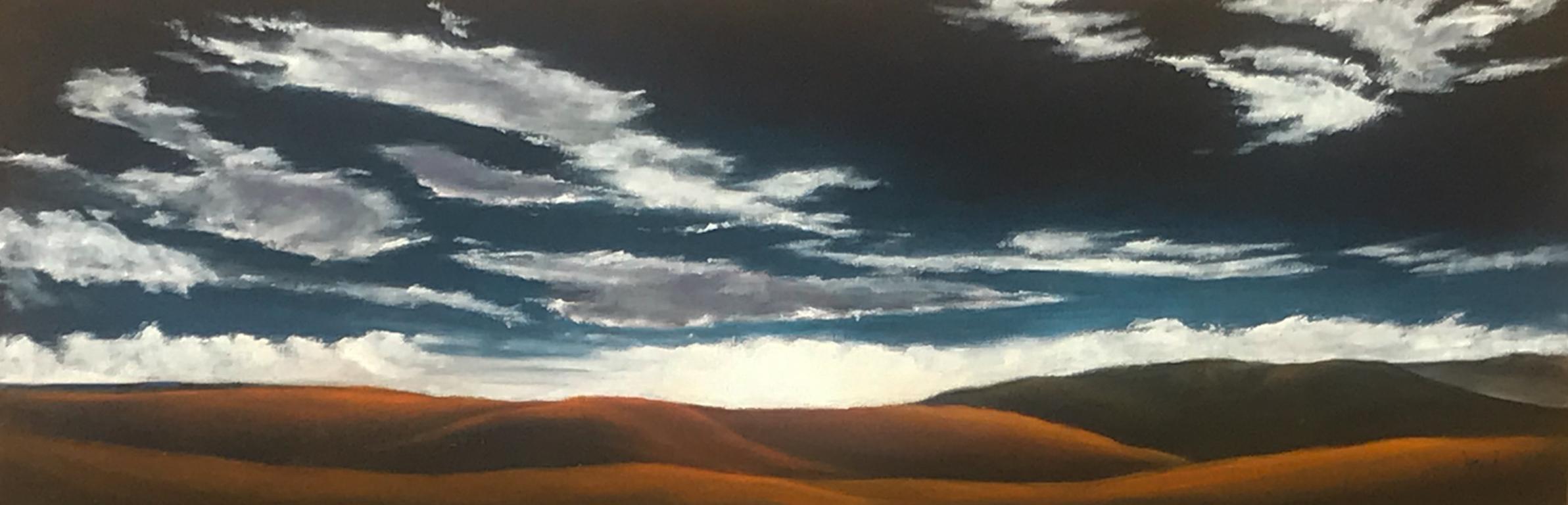 Golden Hills XXIV, Oil Painting - Art by Mandy Main
