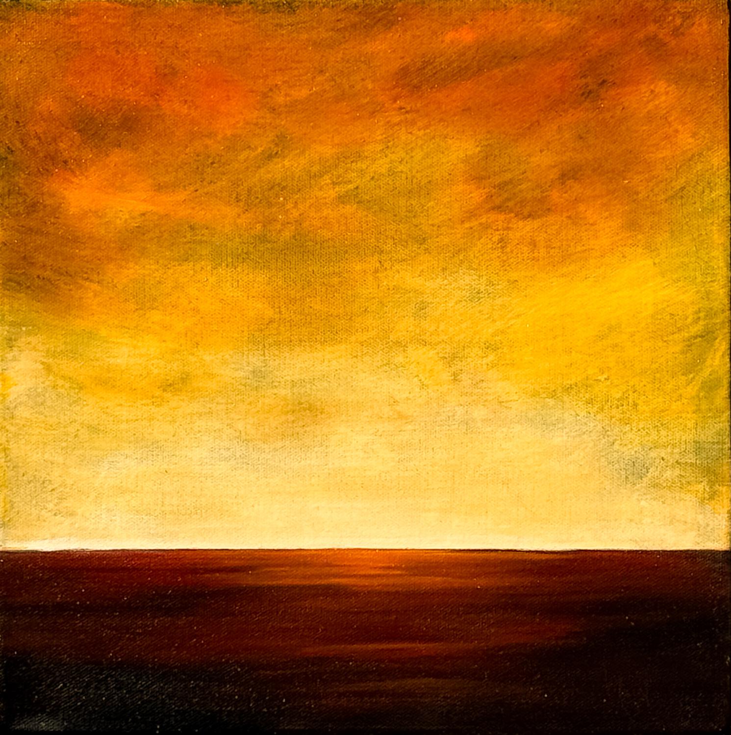 Landscape Painting de Mandy Main - Horizonte X, Pintura al óleo