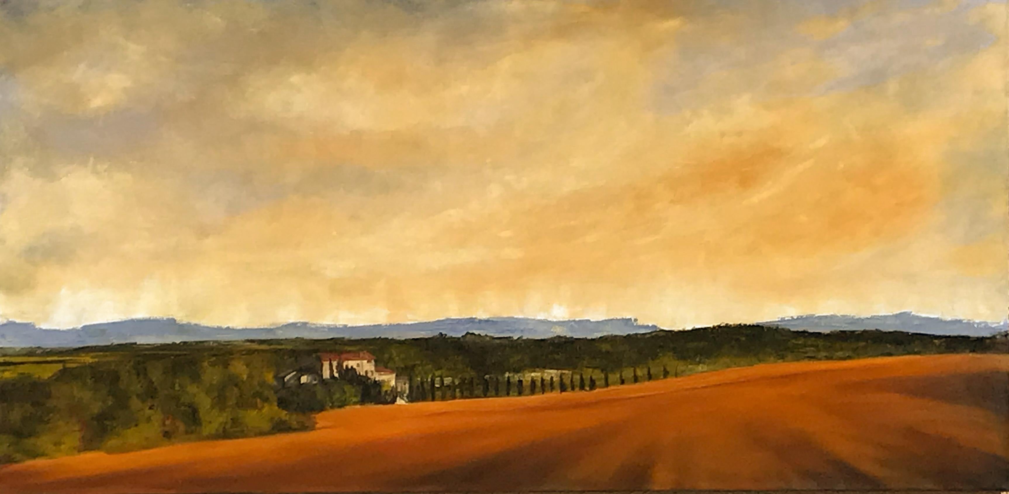 Mandy Main Landscape Painting - Ochre Field